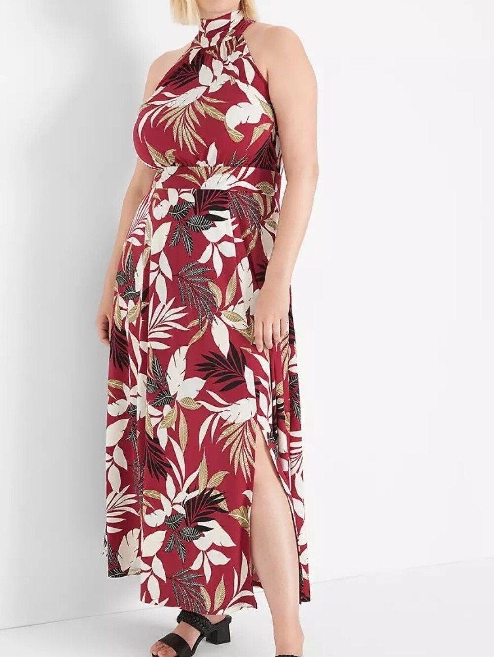 Lane Bryant Halter Style Floral Maxi Dress NWT Size 18/20